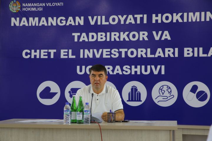 Шавкат Абдураззоқов инвесторлар билан мулоқот қилди