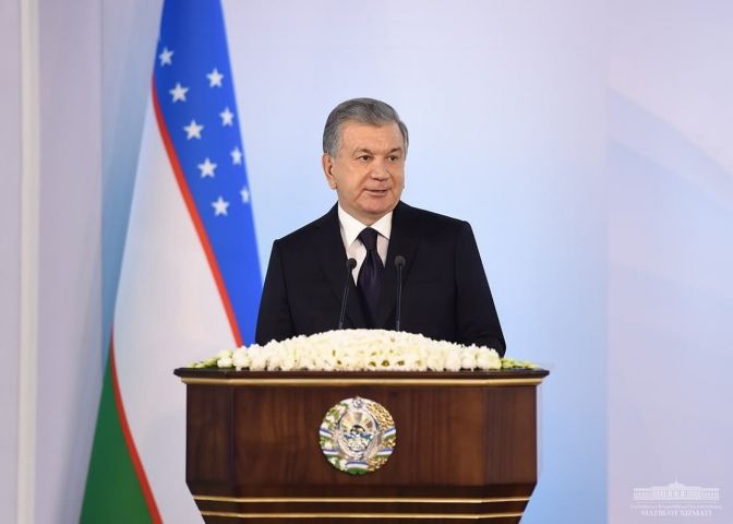 ЎЗБЕКИСТОН РЕСПУБЛИКАСИ ПРЕЗИДЕНТИ  ШАВКАТ МИРЗИЁЕВНИНГ ТОШКЕНТ МЕТАЛЛУРГИЯ ЗАВОДИНИНГ ОЧИЛИШ МАРОСИМИДАГИ НУТҚИ