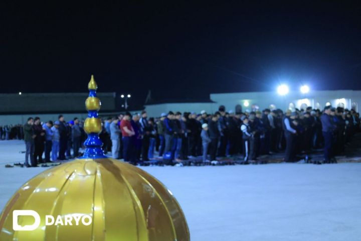 Наманганда илк таровеҳ намозлари ўқилди
