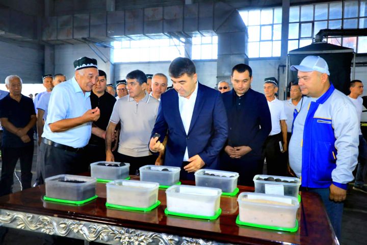 Попда кўмир брикет ишлаб чиқарувчи завод ишга тушди